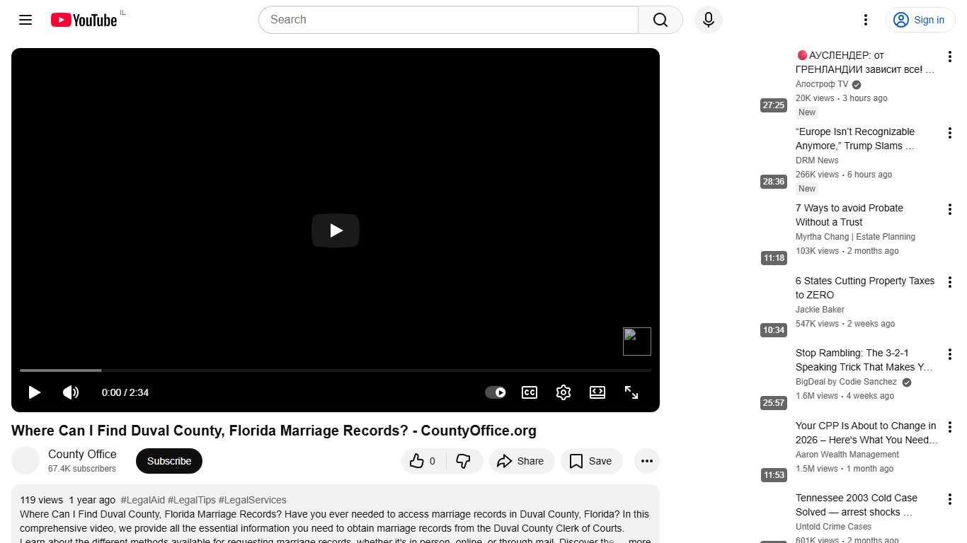 Where Can I Find Duval County, Florida Marriage Records? - CountyOffice.org - YouTube